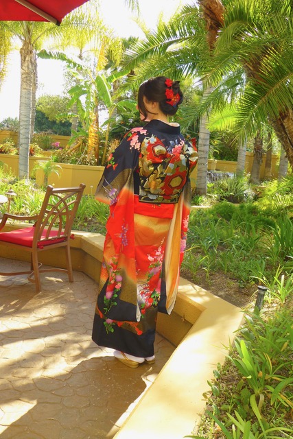 ロサンゼルス 振袖 着付け